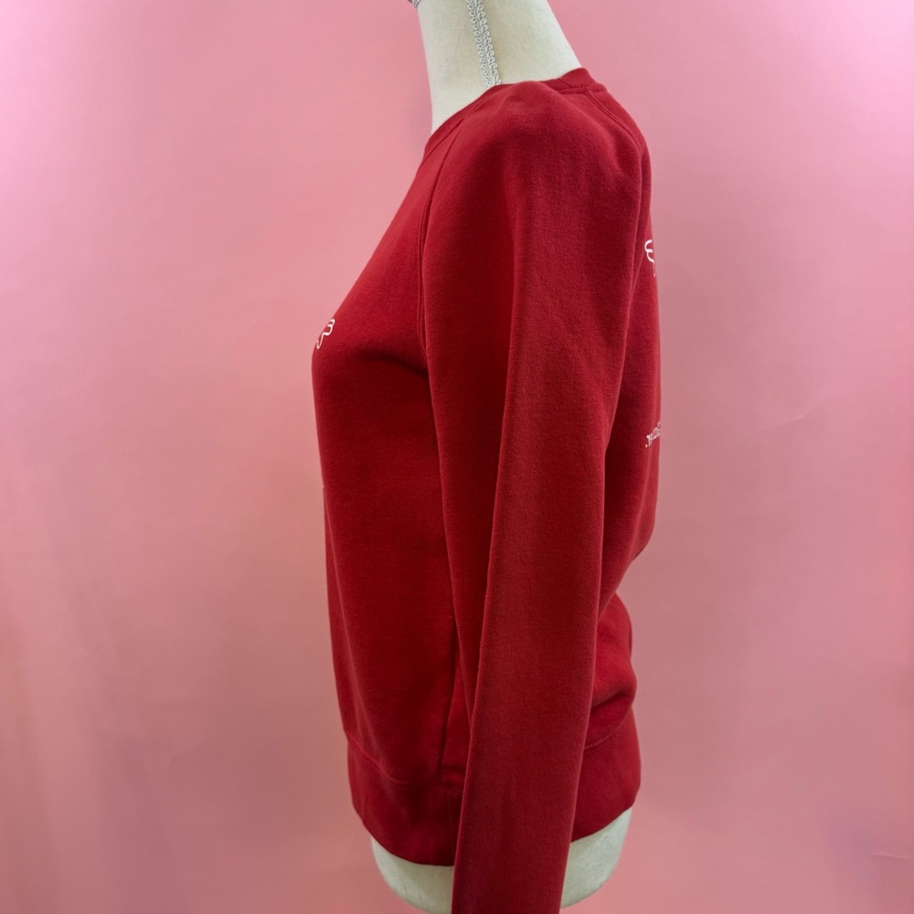Glossier Graphic Red Crewneck Sweater - Picture 2 of 4